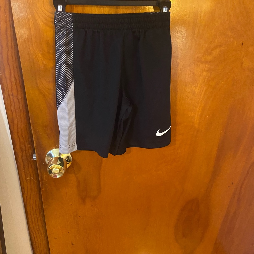 Nike Kids Black and Gray Shorts